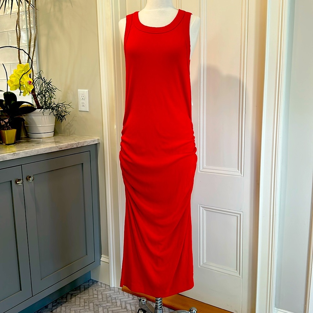 Michael Stars Wren Ribbed Midi Dress - Size XL